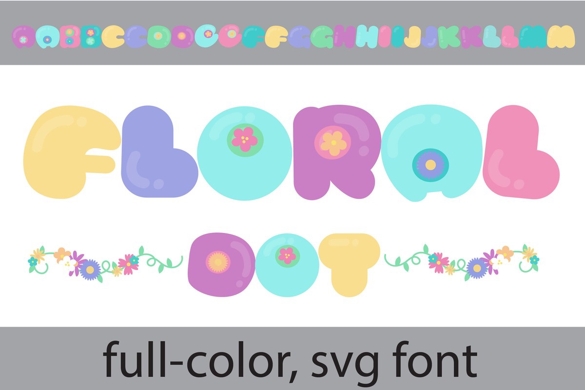 Font Floral Dot CF