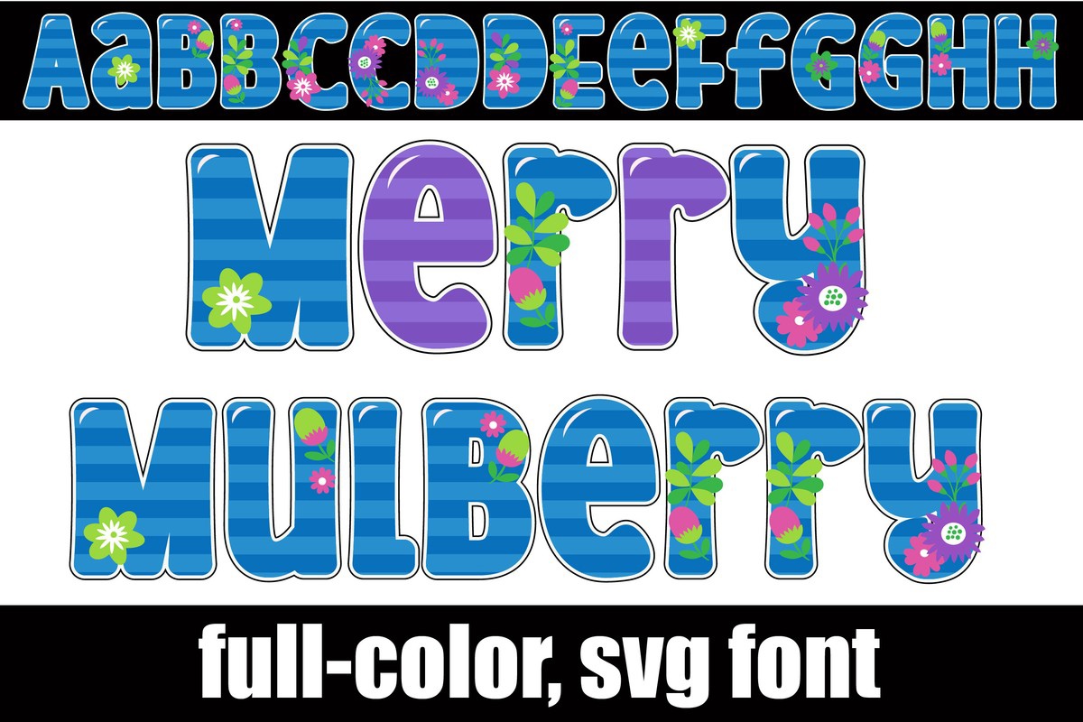 Font Merry Mulberry