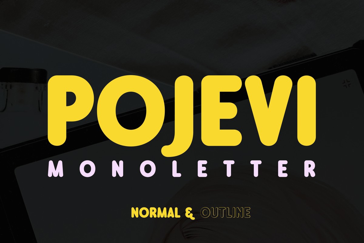 Font Pojevi Monoletter