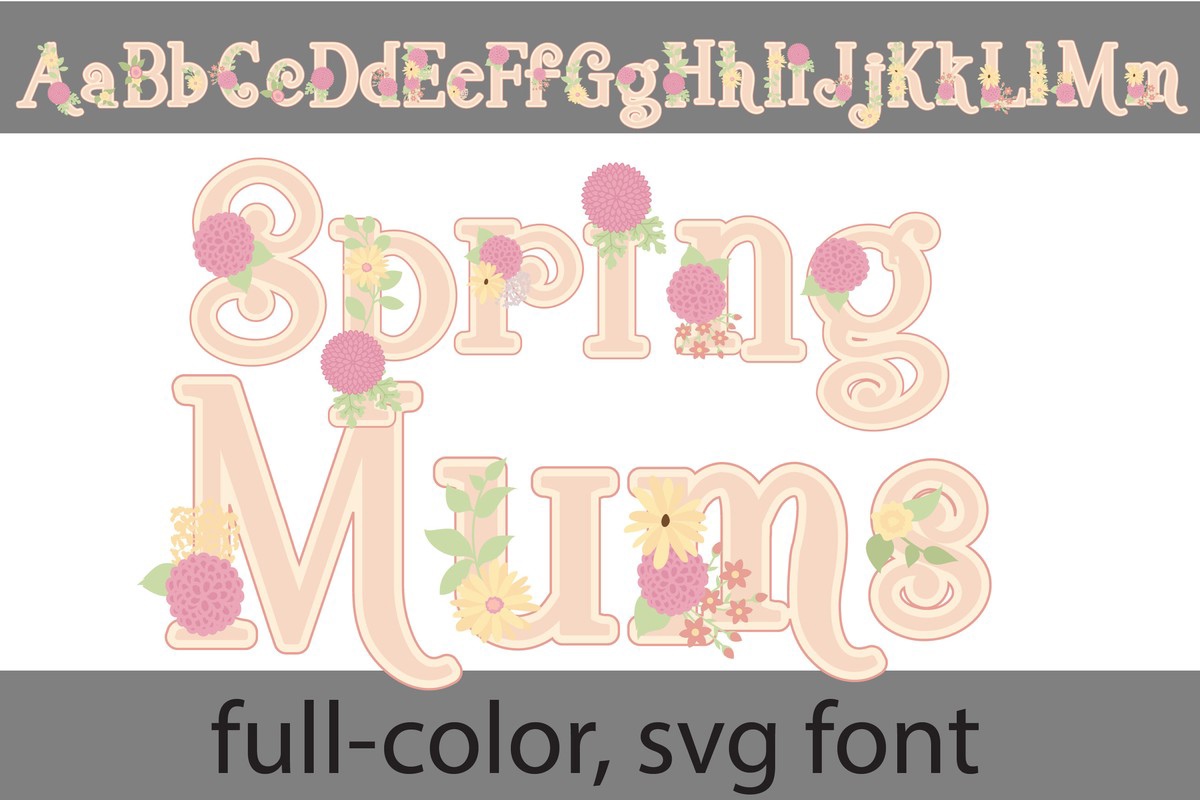 Font Spring Mums CF