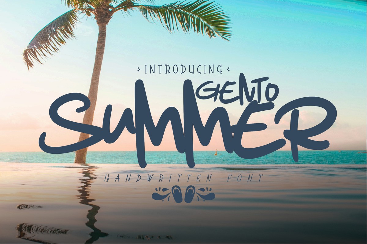 Font Gento Summer