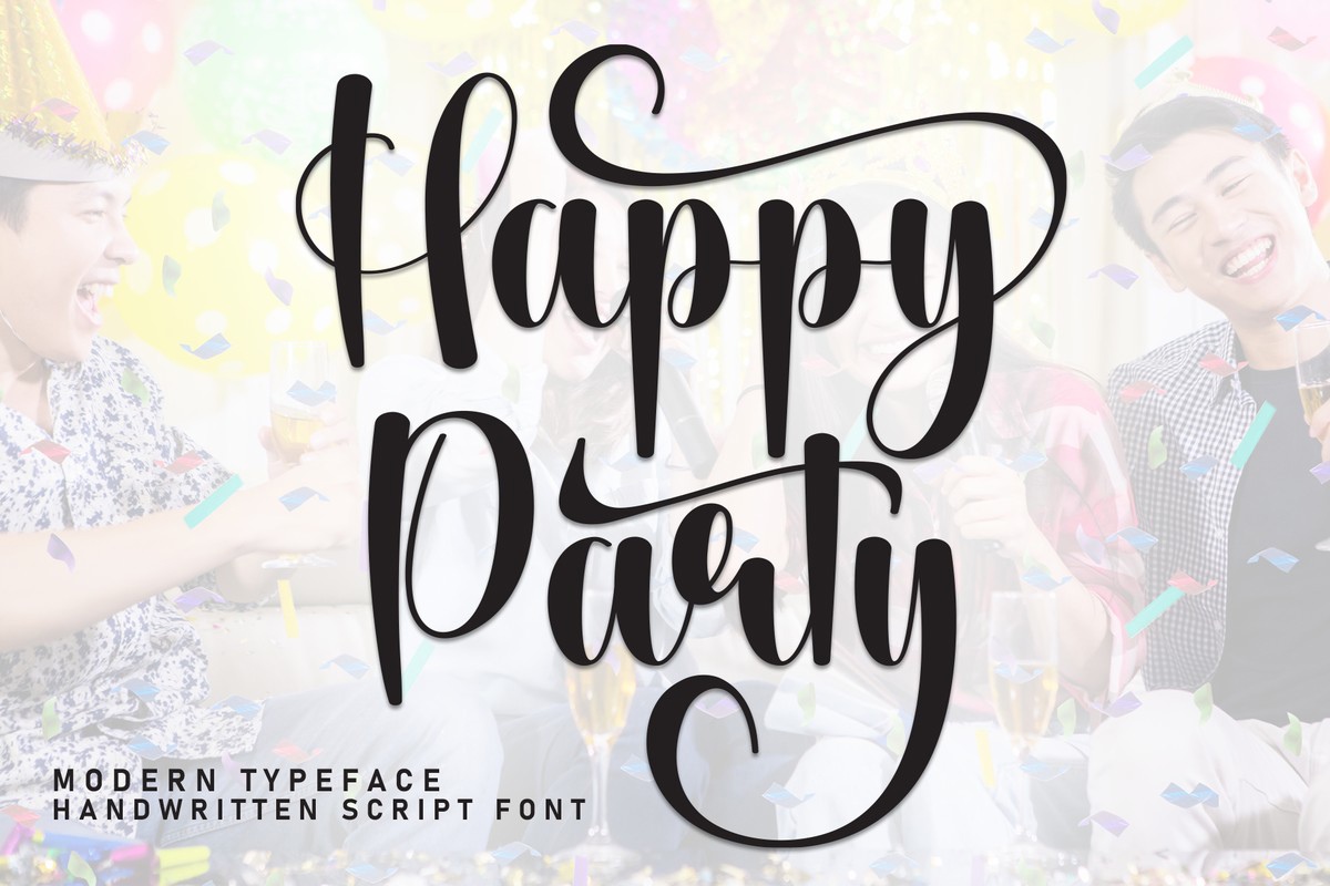 Font Happy Party