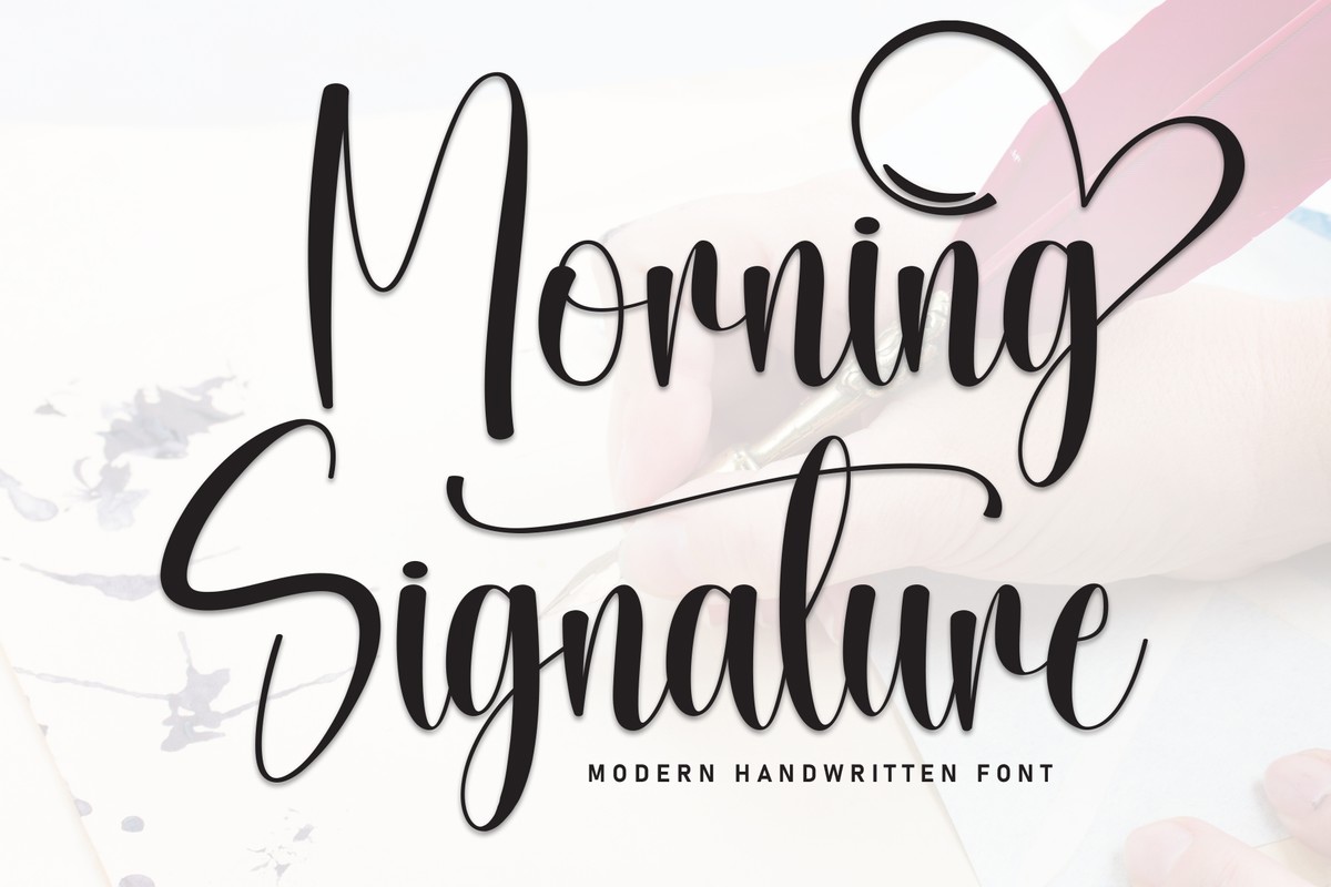 Font Morning Signature