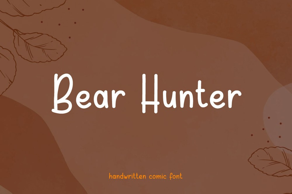 Font Bear Hunter