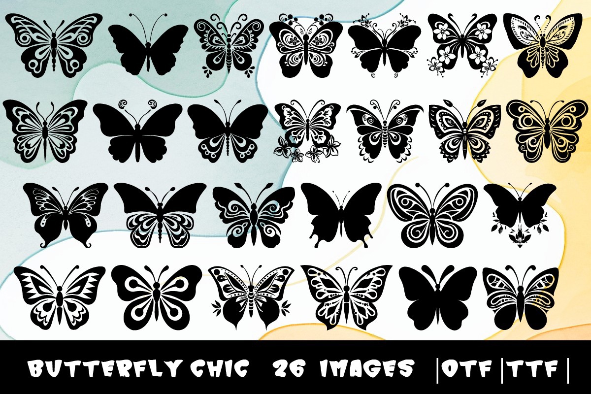 Font Butterfly Chic