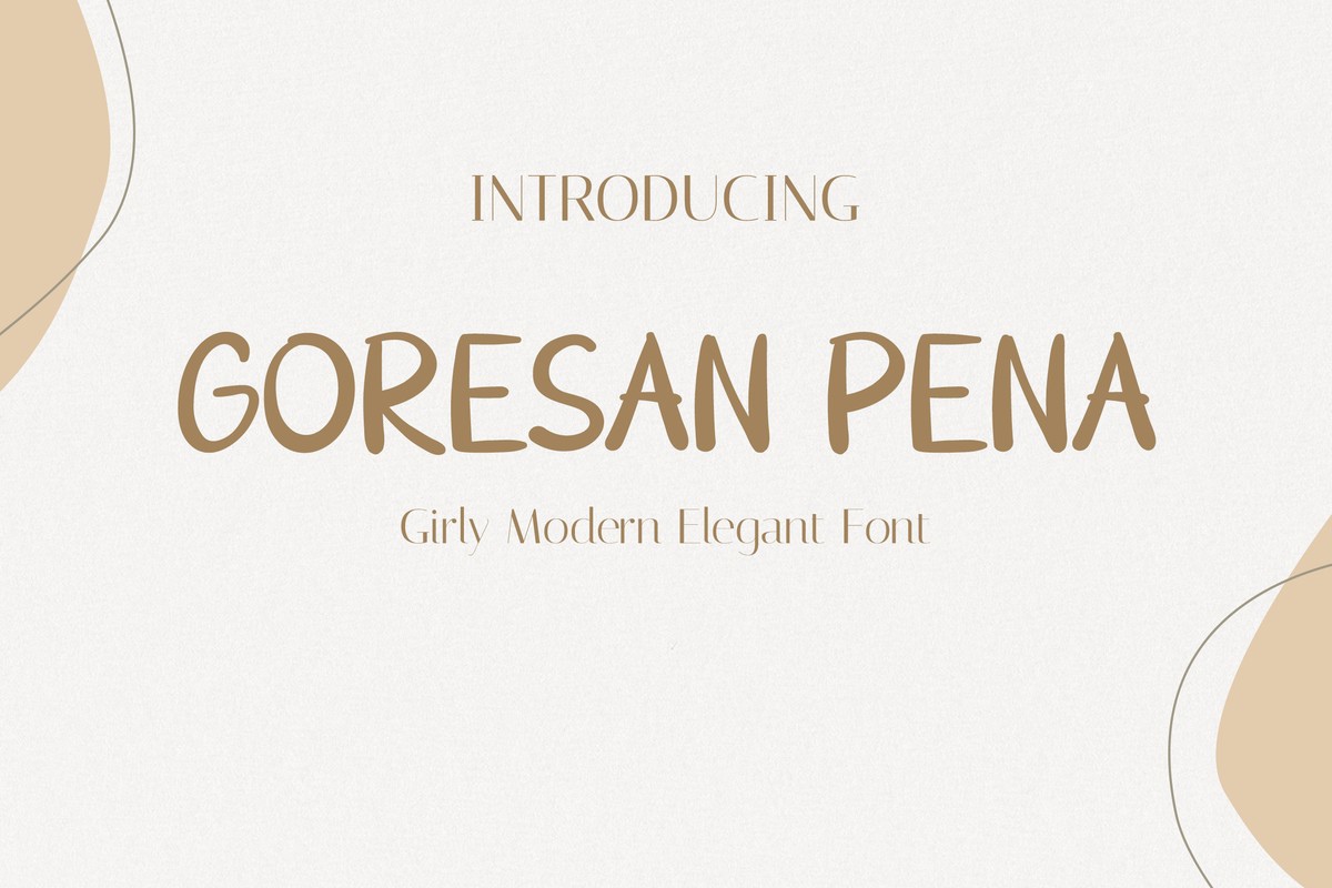 Font Goresan Pena