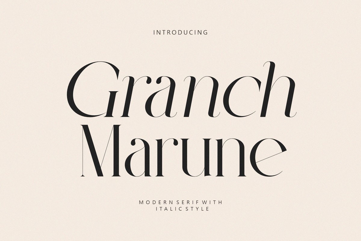 Font Granch Marune