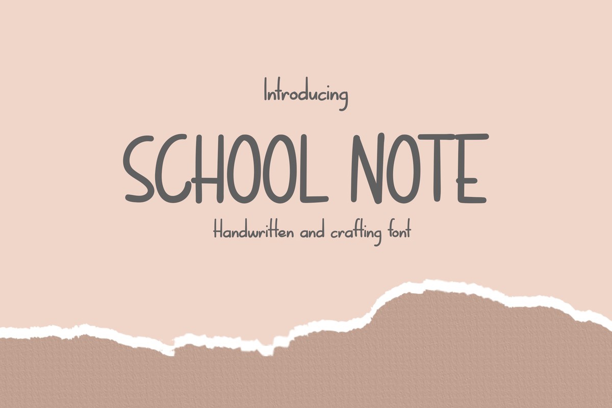 Font School Note