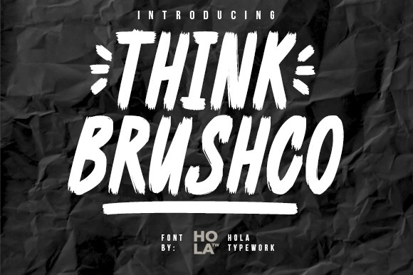 Font Think Brushco