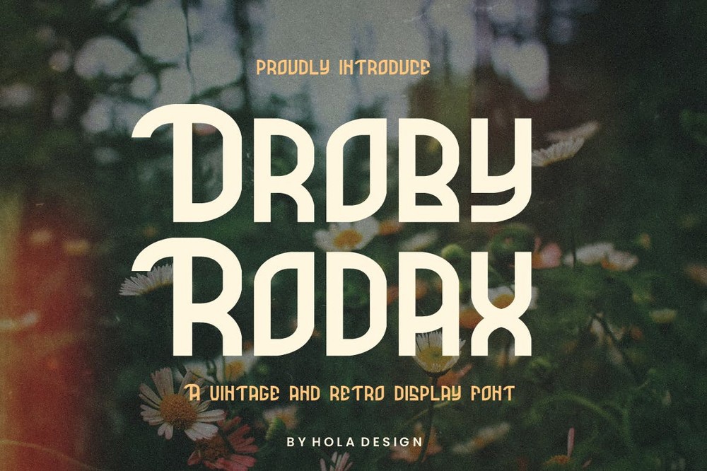 Font Droby Rodax