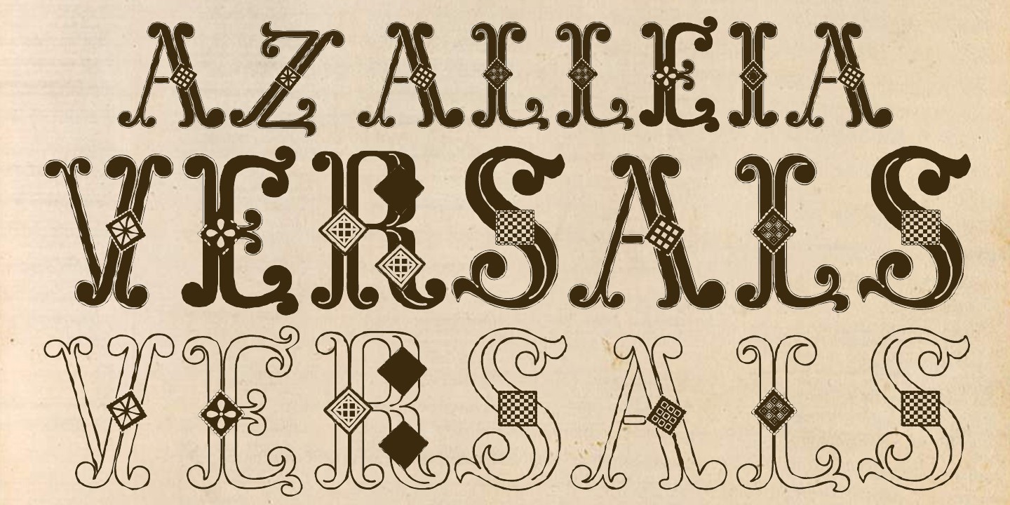 Font Azalleia Versals