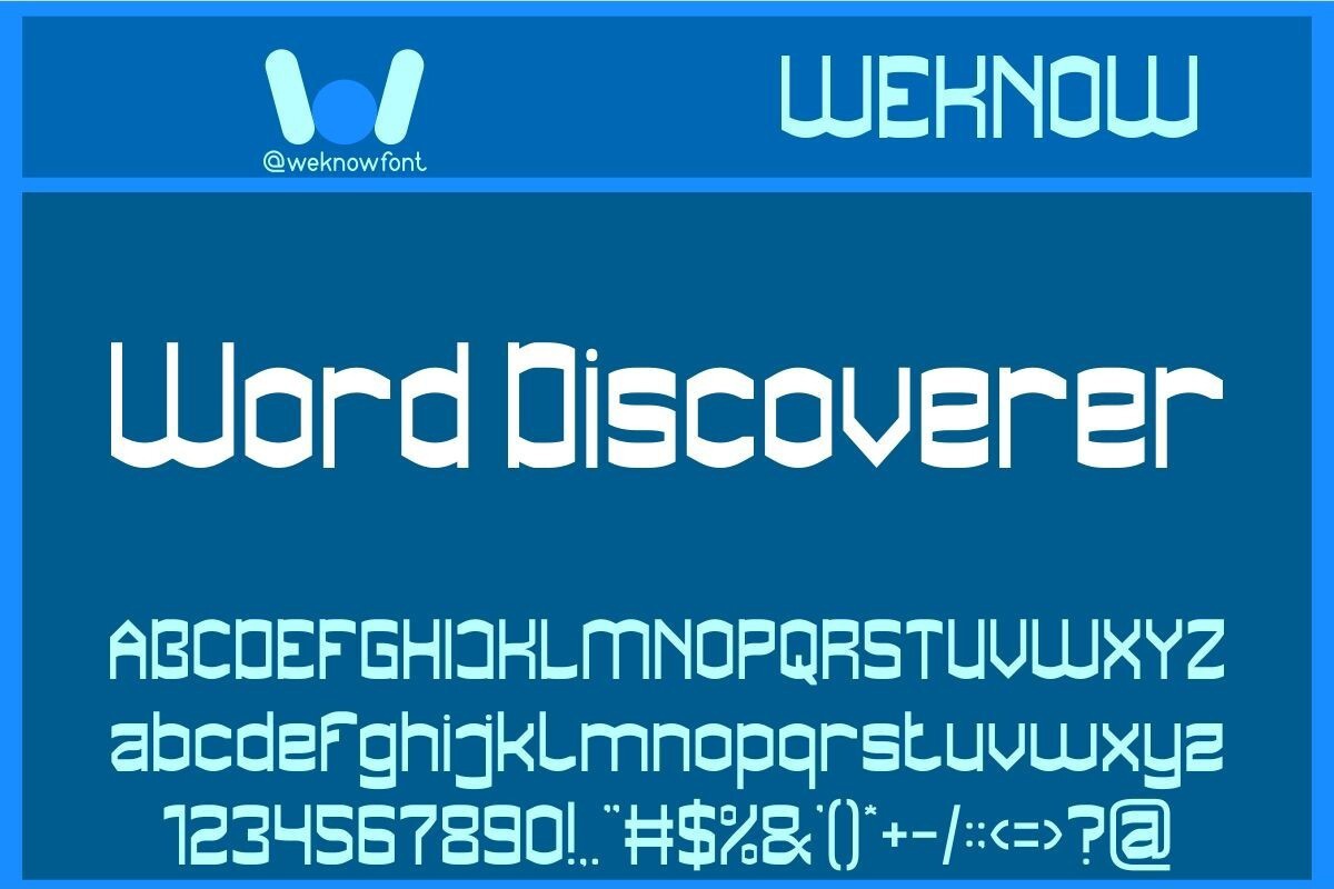 Font Word Discoverer