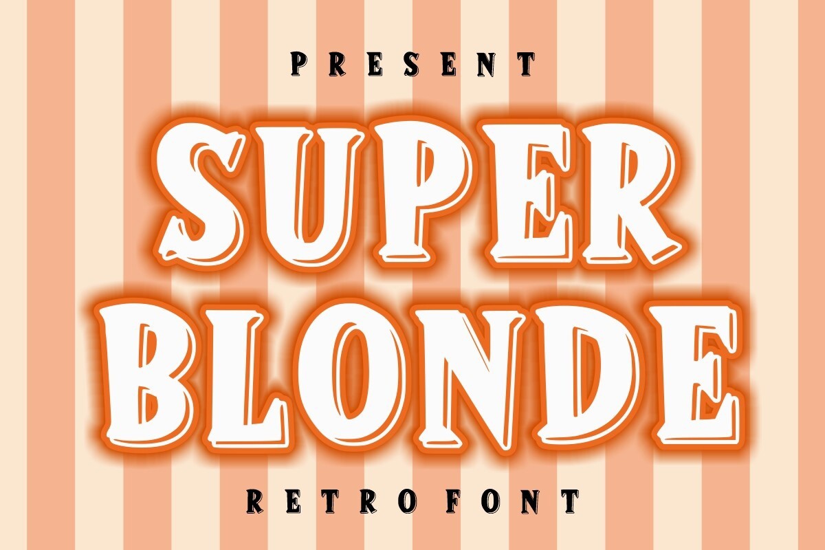 Font Super Blonde