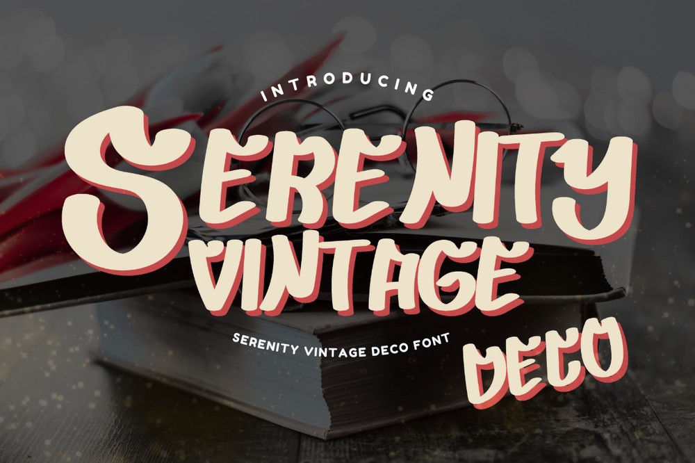 Font Serenity Vintage Deco