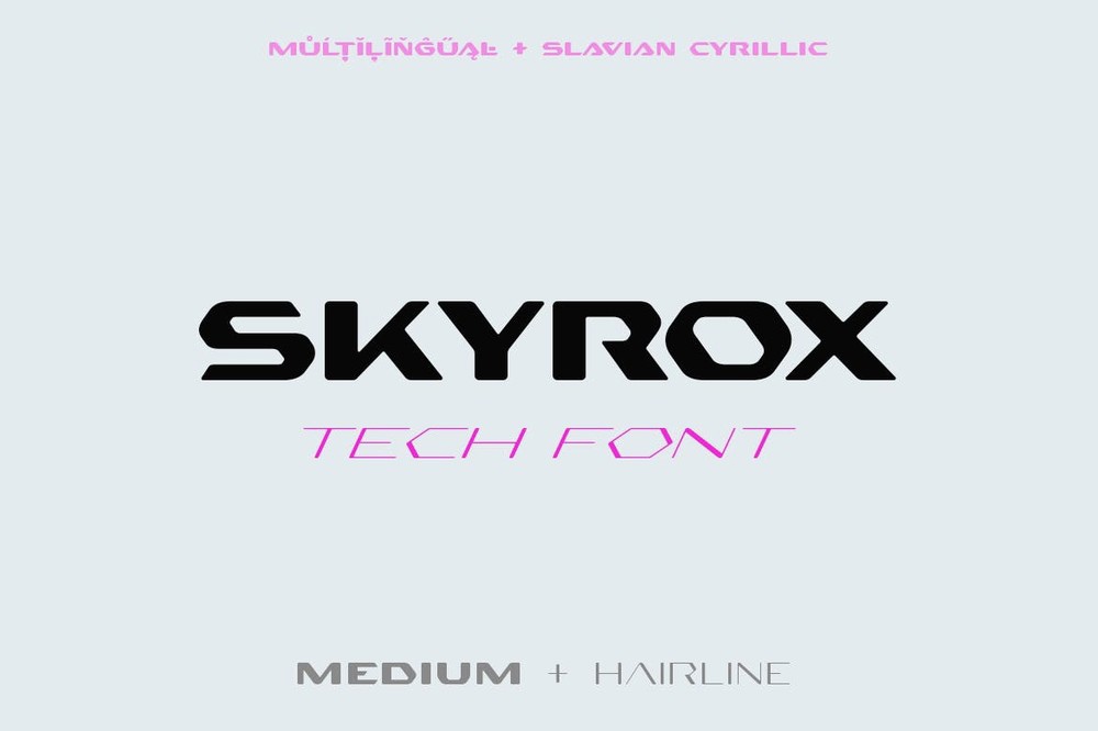 Font Skyrox