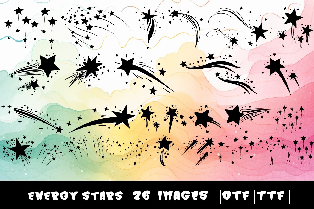 Font Energy Stars