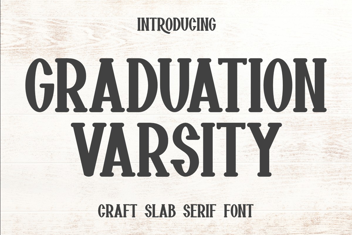 Font Graduation Varsity