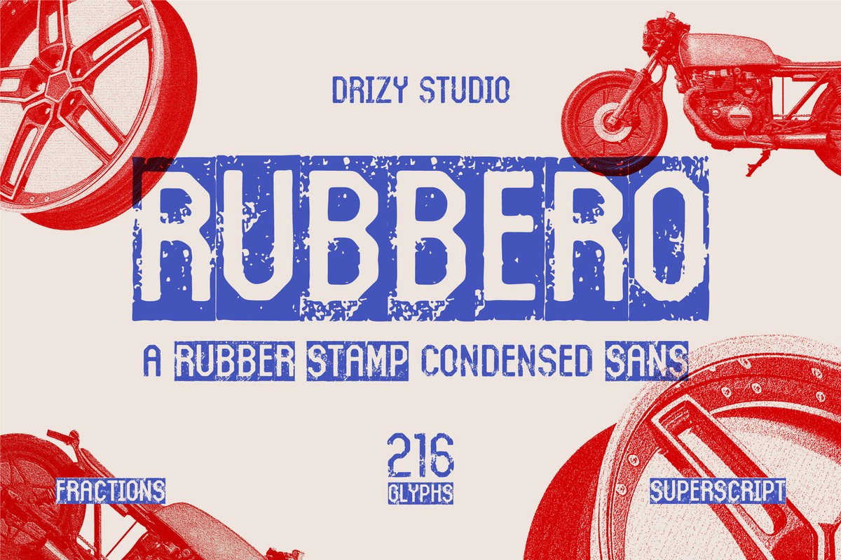 Font Rubbero Stamp