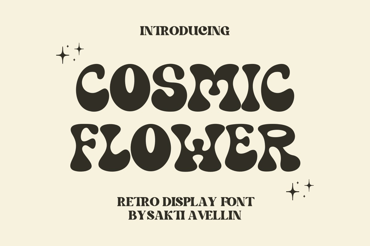 Font Cosmic Flower