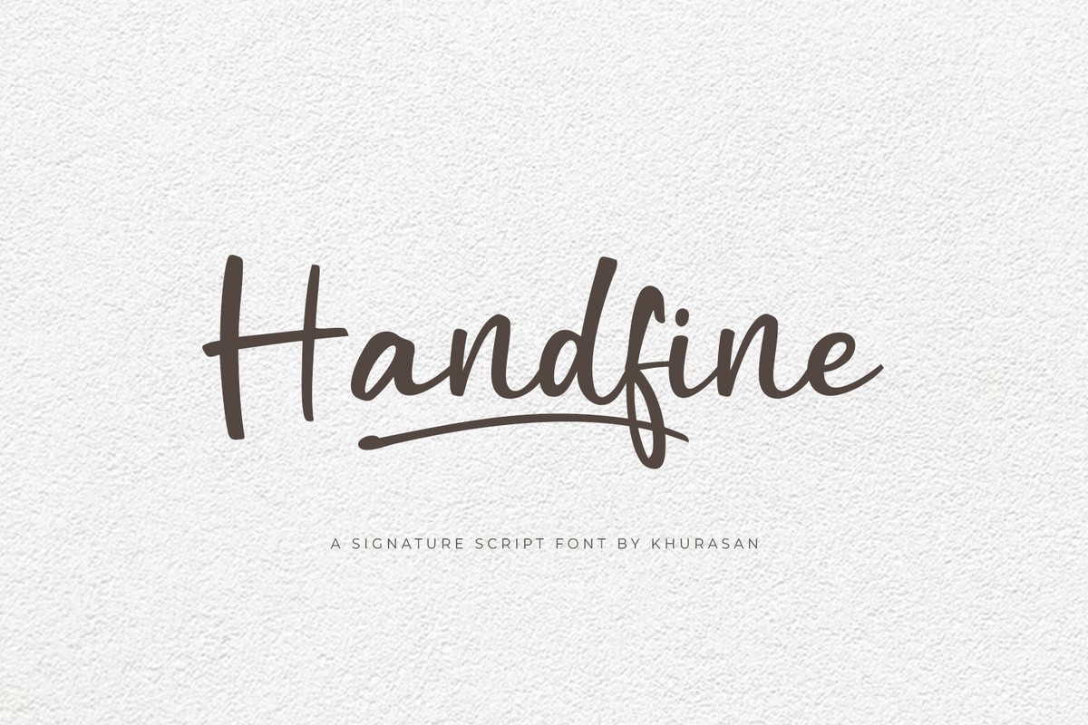 Font Handfine