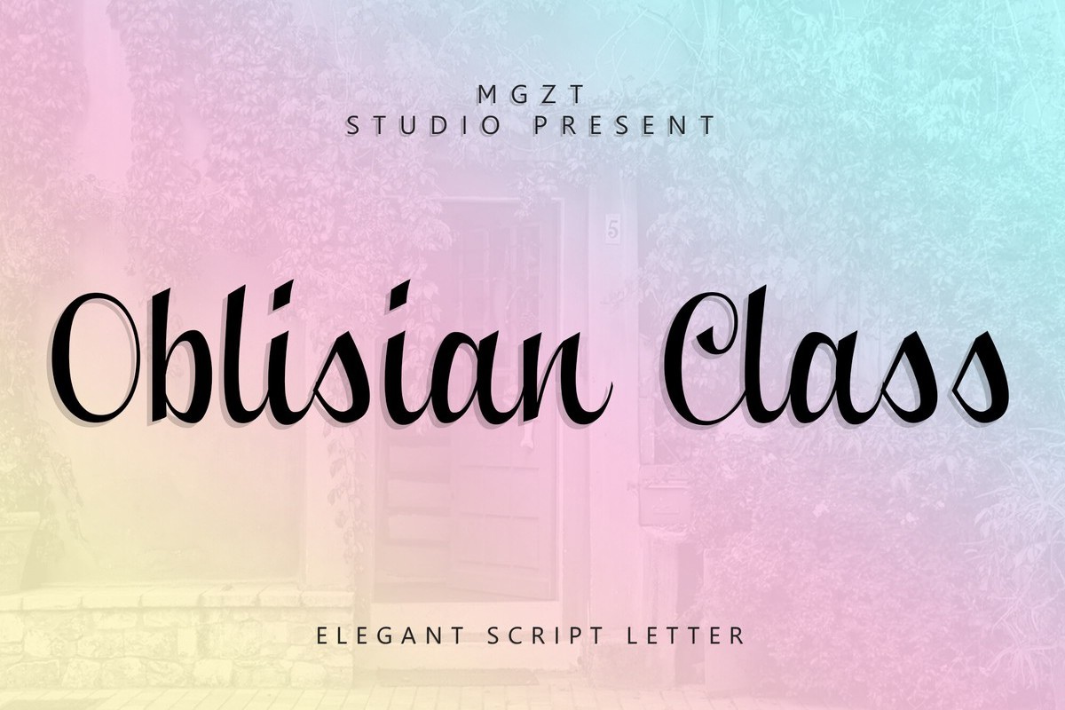 Font Oblisian Class