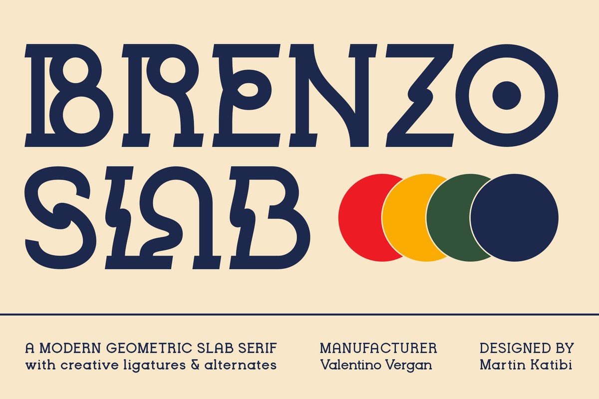 Font Brenzo Slab