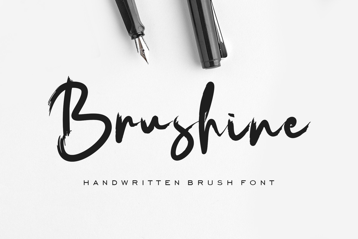 Font Brushine