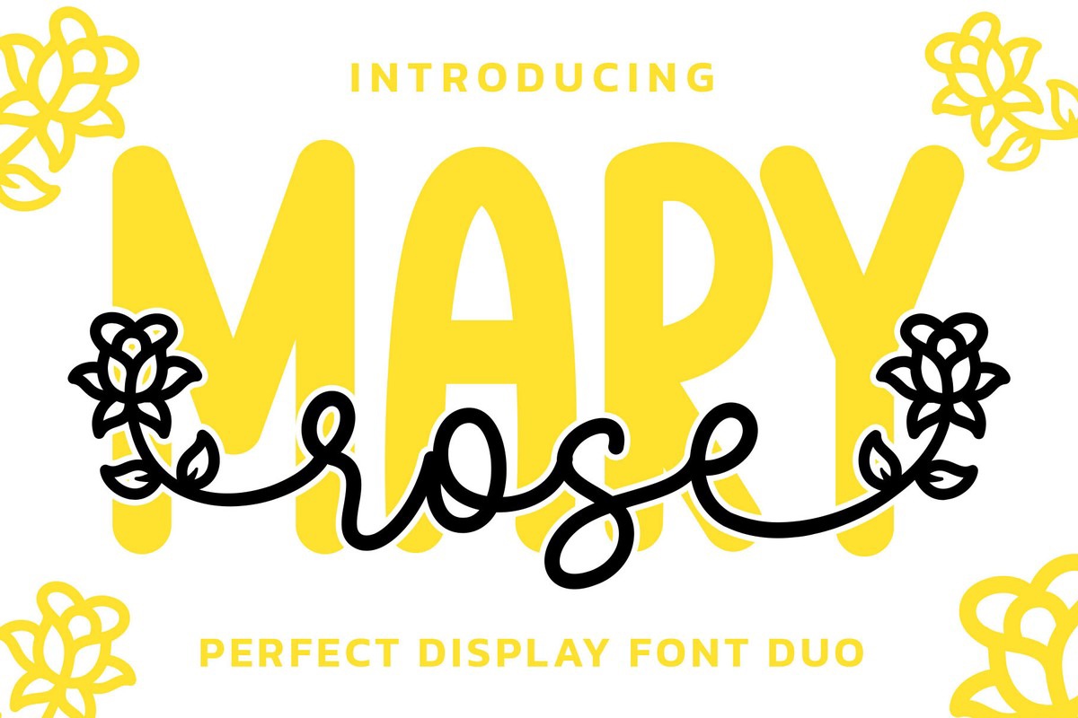 Font Rose Mary Duo