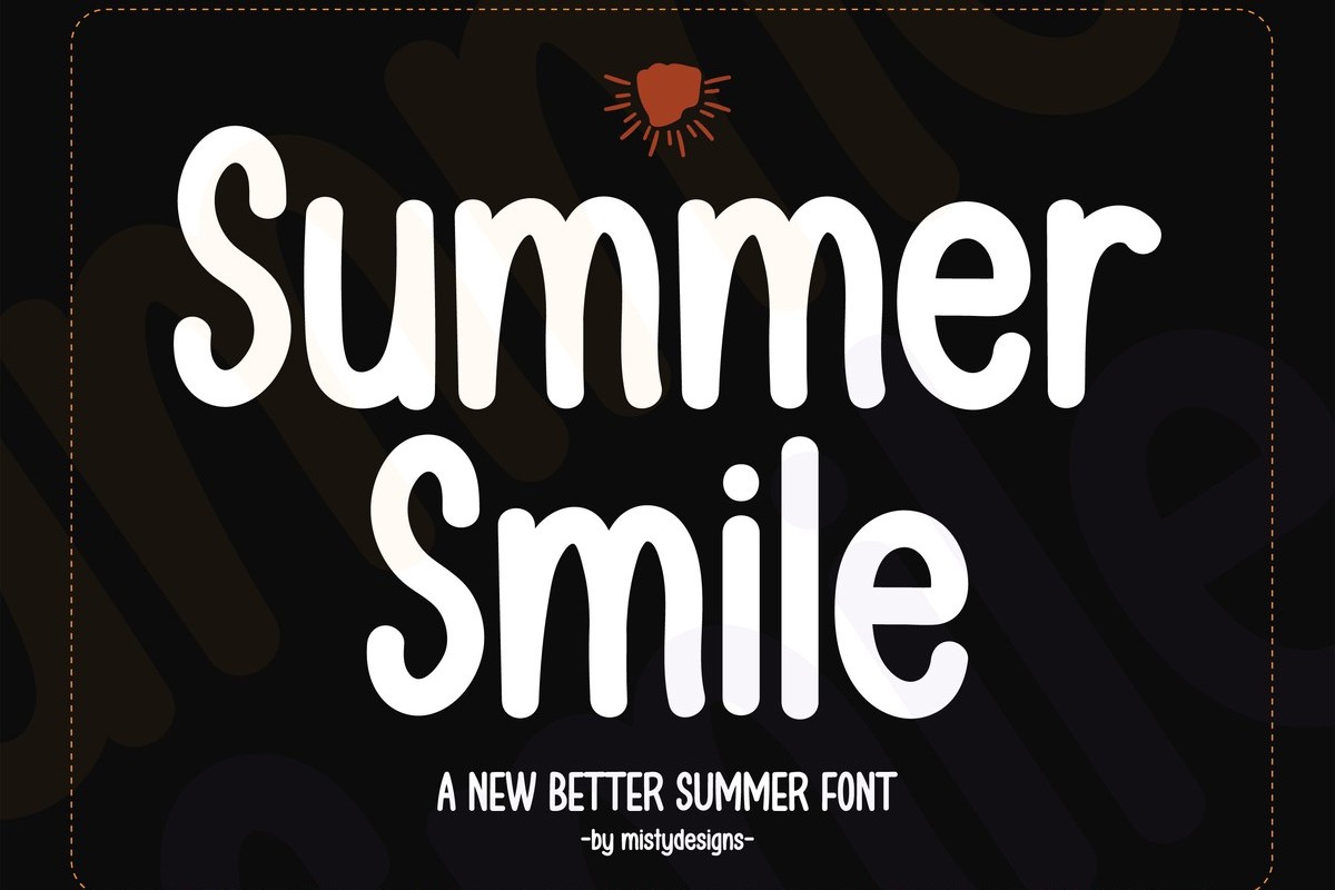 Font Summer Smile