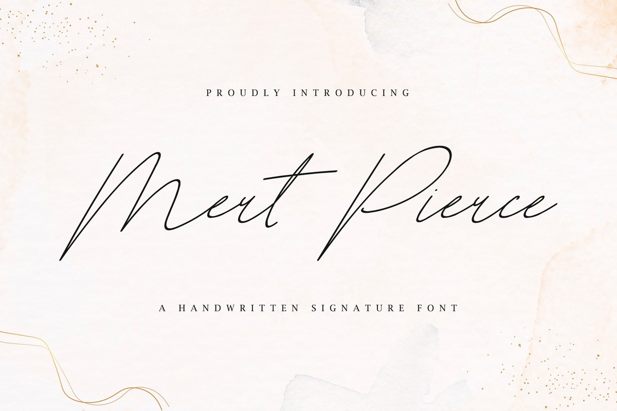 Font Mert Pierce