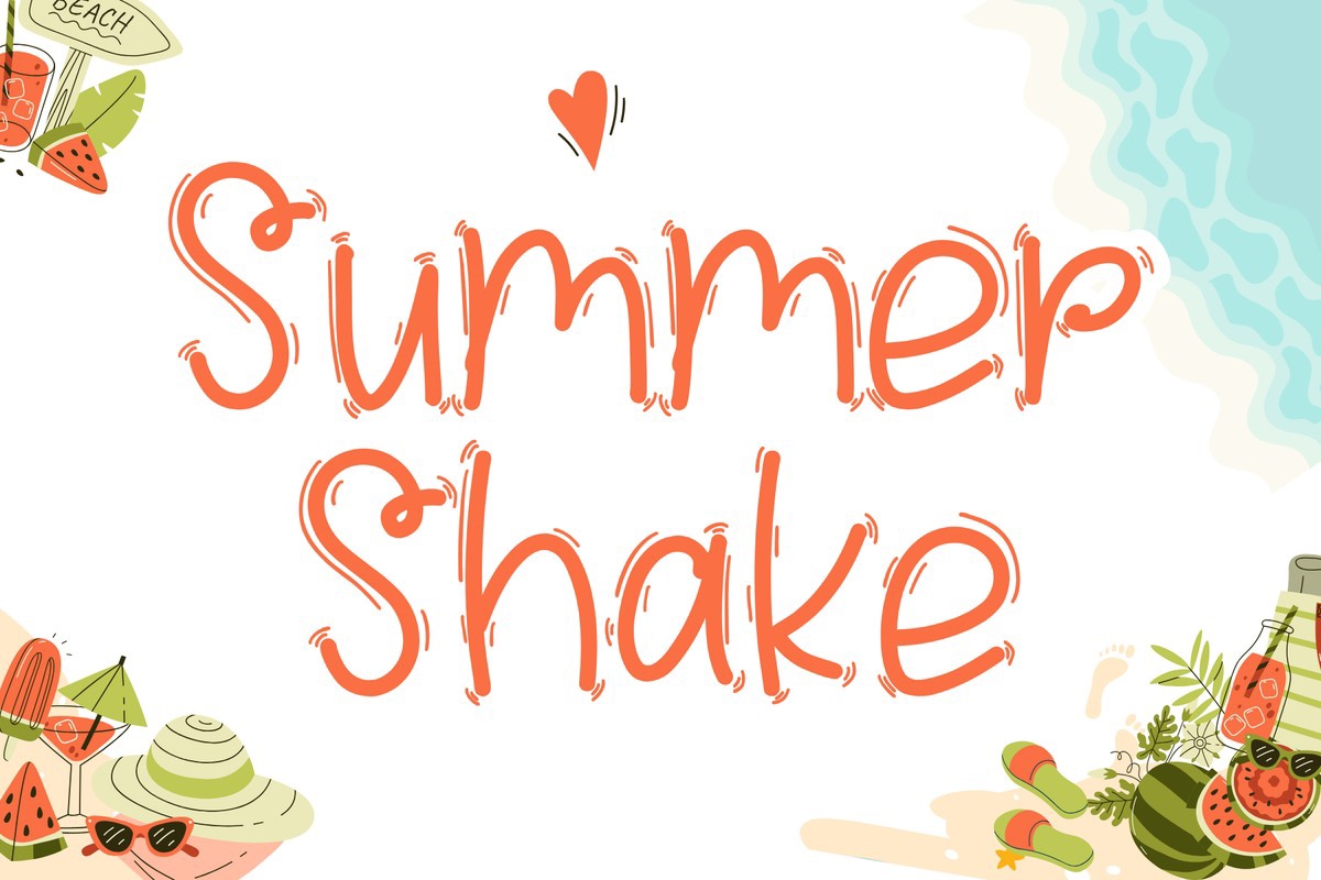 Font Summer Shake