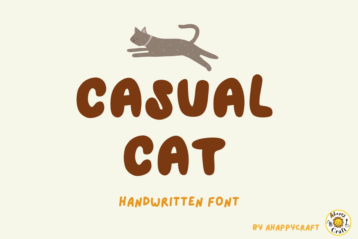 Font Casual Cat