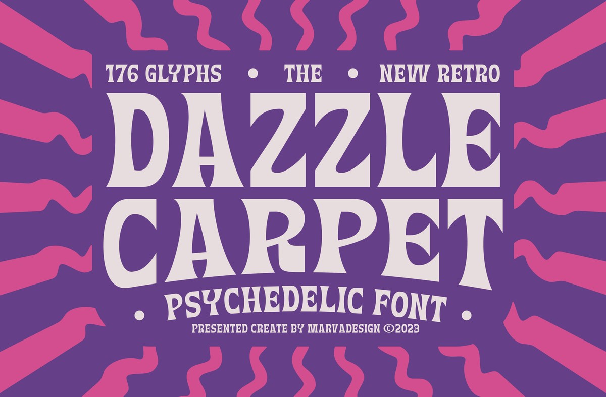 Font Dazzle Carpet