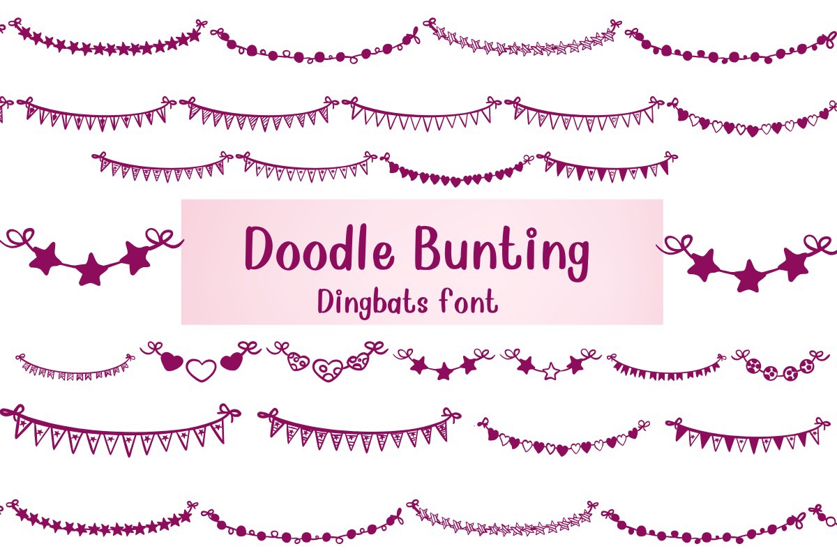 Font Doodle Bunting