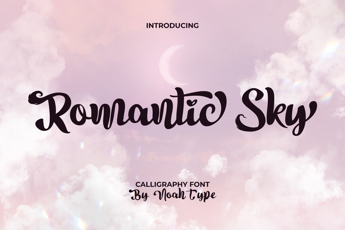 Font Romantic Sky