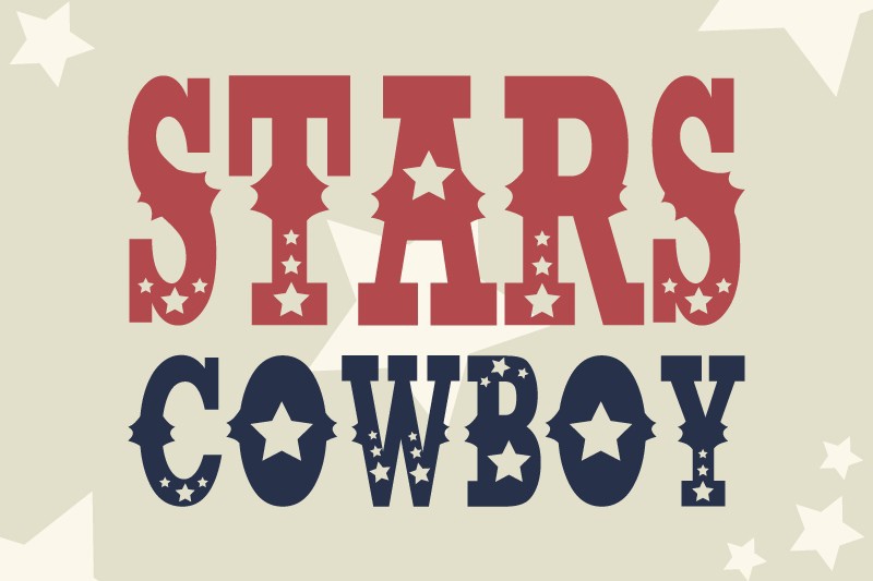 Font Stars Cowboy