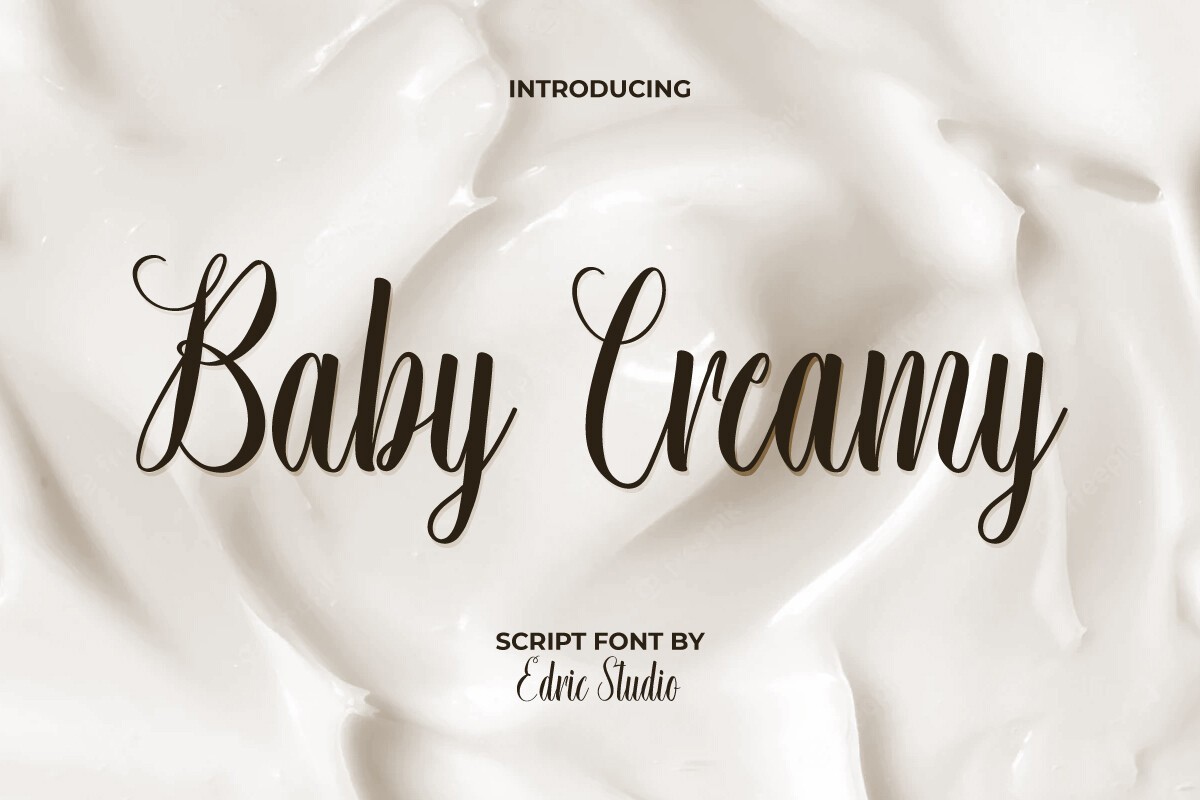 Font Baby Creamy