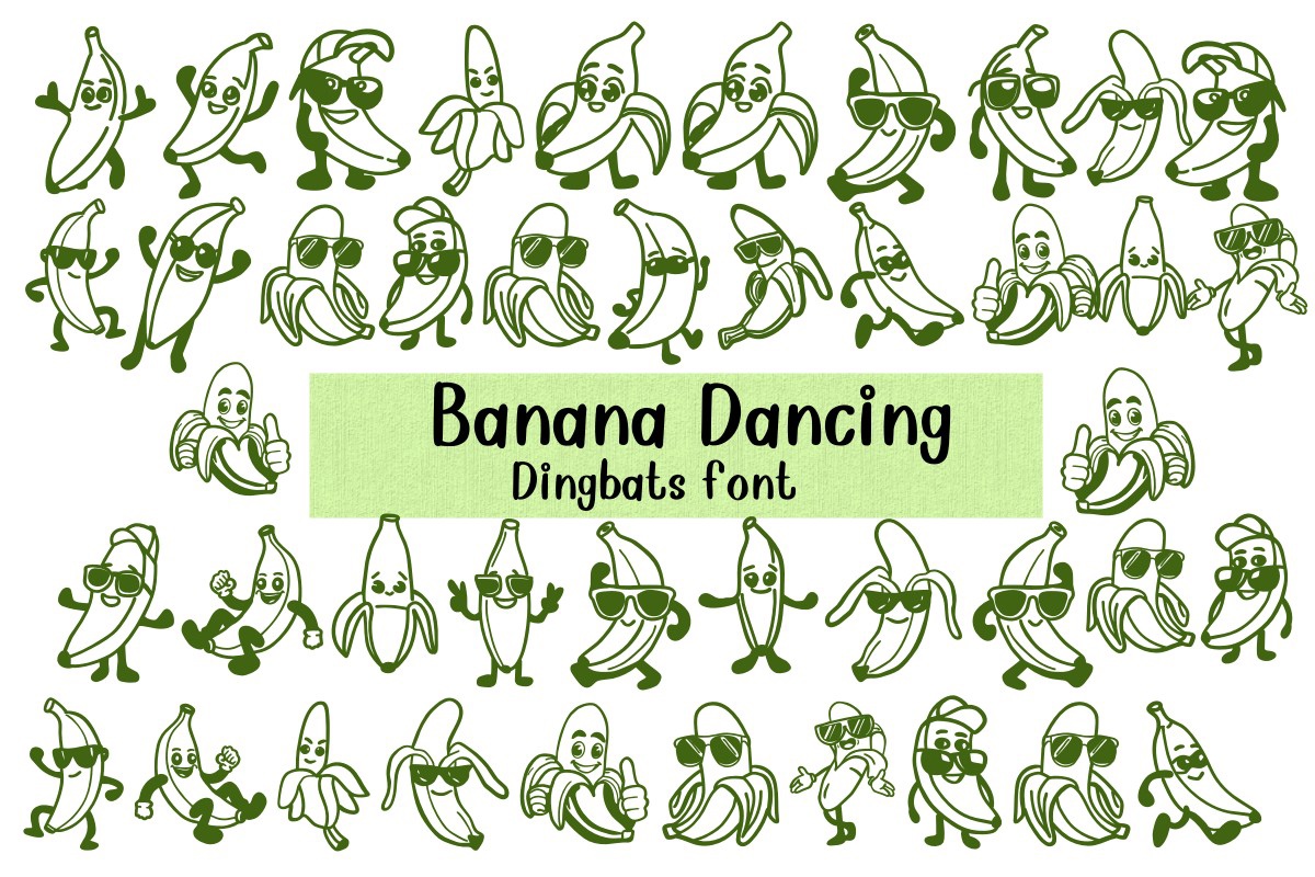 Font Banana Dancing