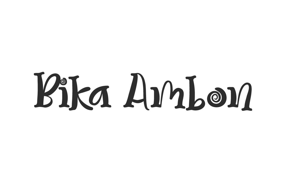 Font Bika Ambon