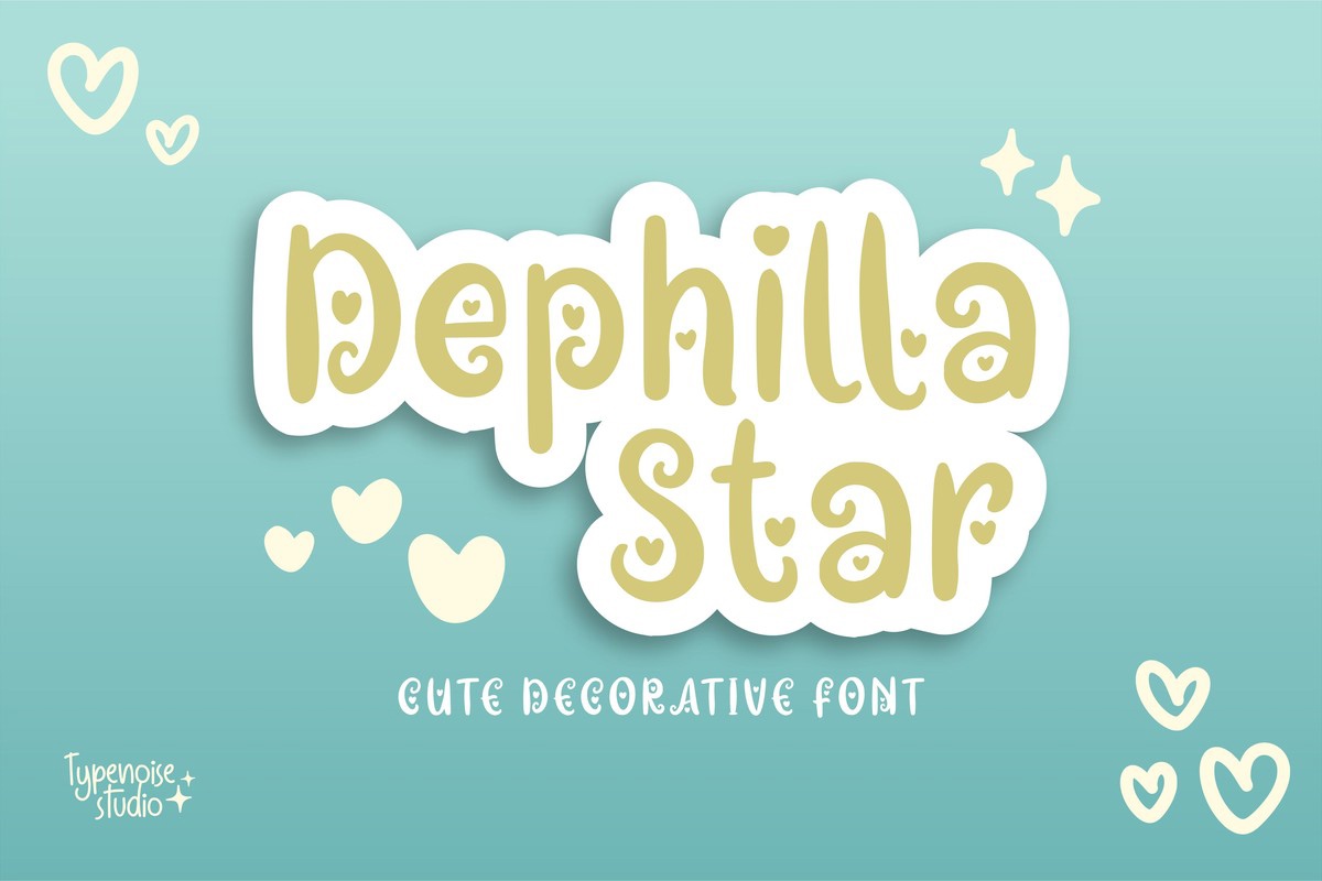 Font Dephilla Star