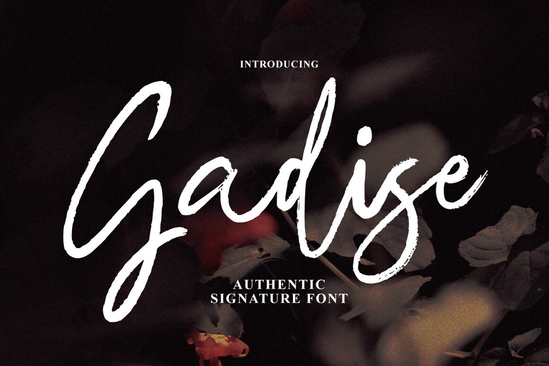 Font Gadise Signature Brush