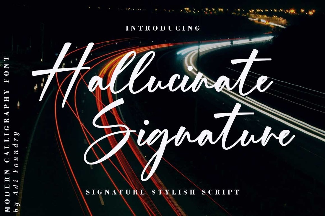 Font Hallucinate Signature