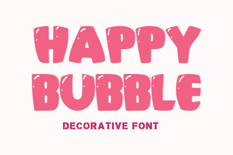 Font Happy Bubble