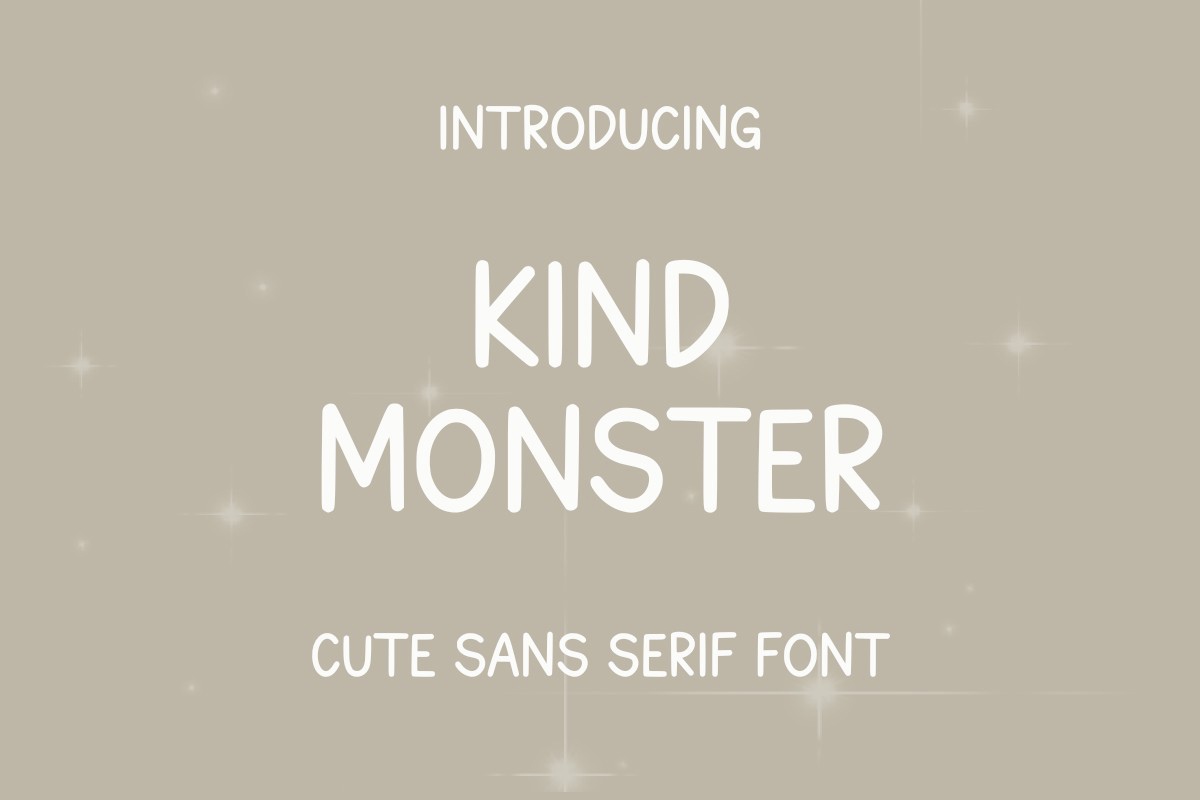 Font Kind Monster