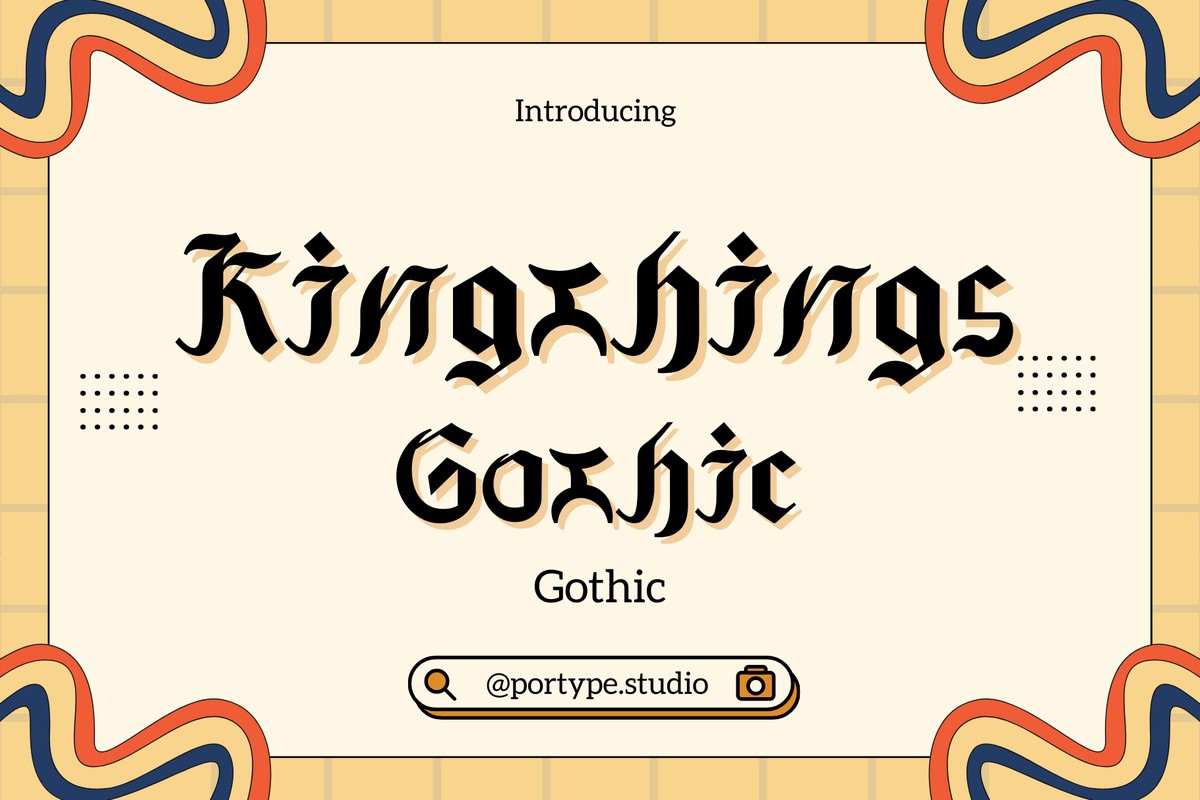 Font Kingthings Gothic