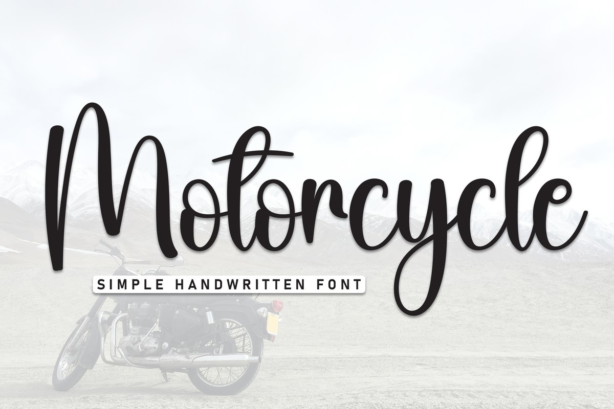 Font Motorcycle