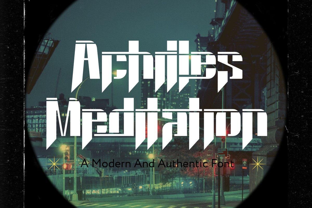 Font Achilles Meditation