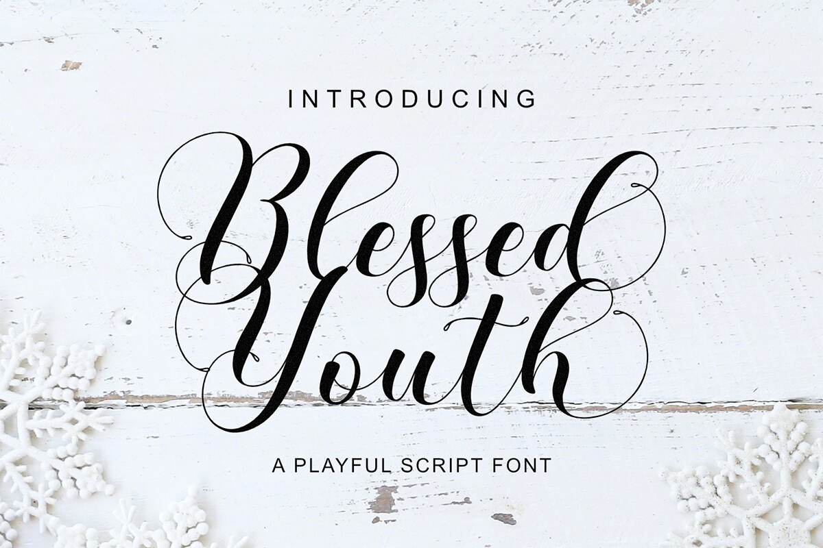 Font Blessed Youth