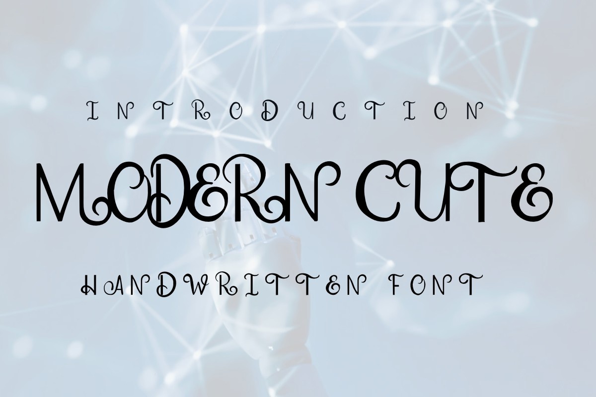 Font Modern Cute