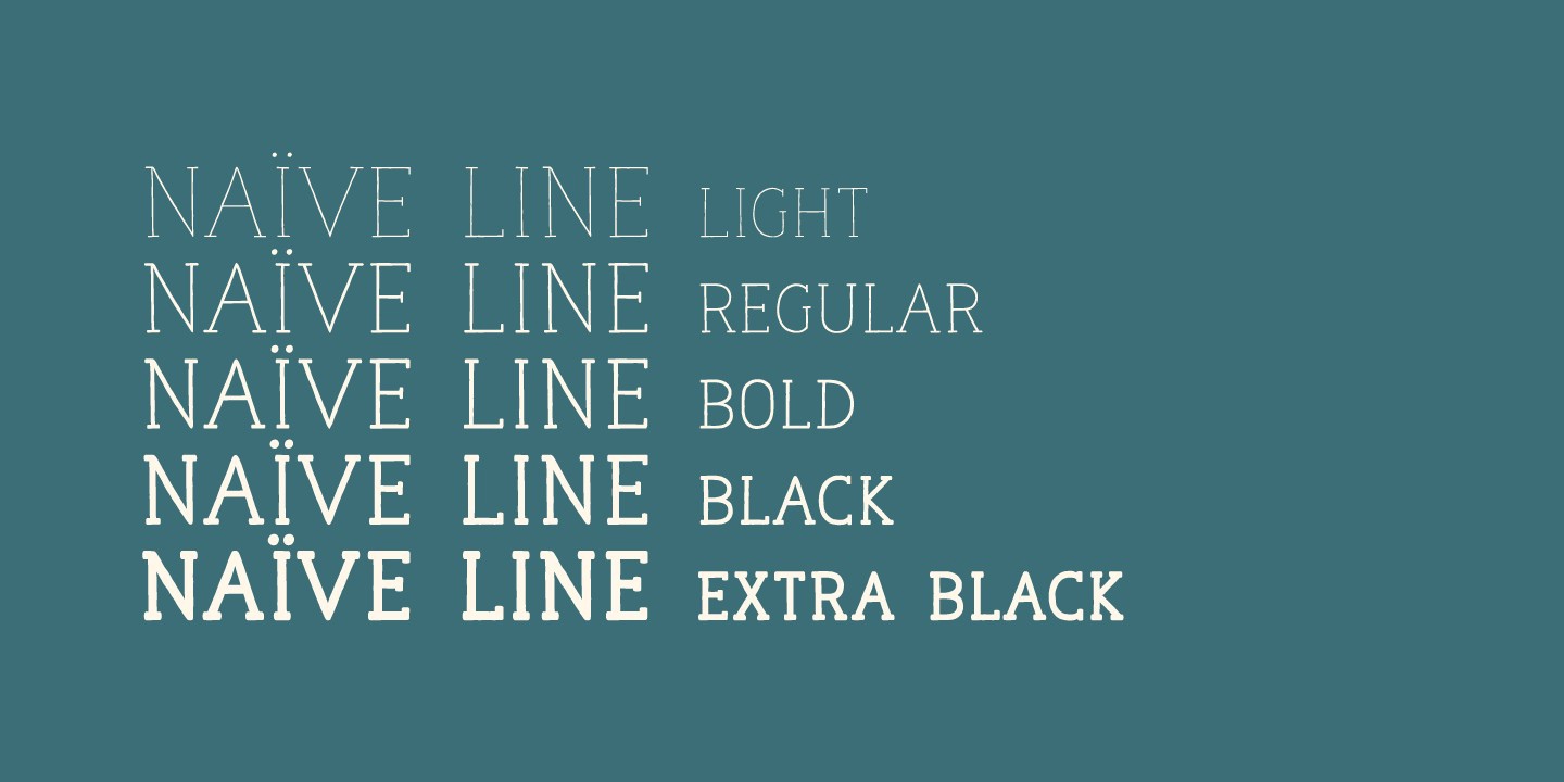 Font Naive Line